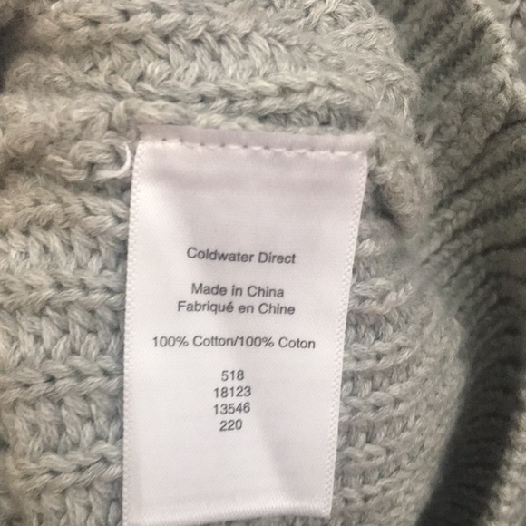 Cold water Creek Grey Cardigan Size Large - Picture 6 of 6